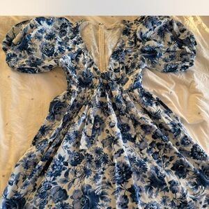 Abercrombie & Fitch Blue Floral Dress